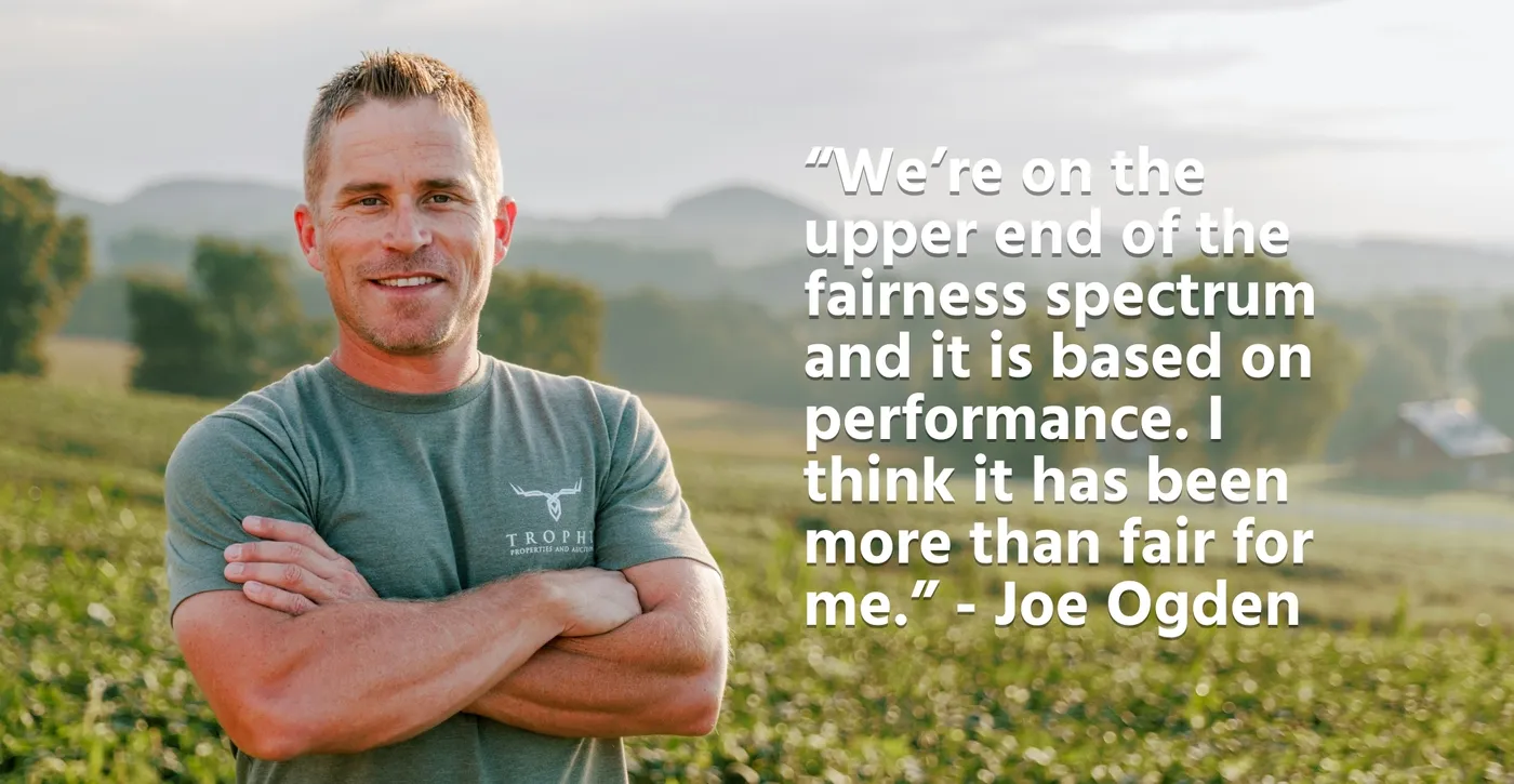 “We’re on the upper end of the fairness spectrum and it is based on performance. I think it has been more than fair for me.” - Joe Ogden